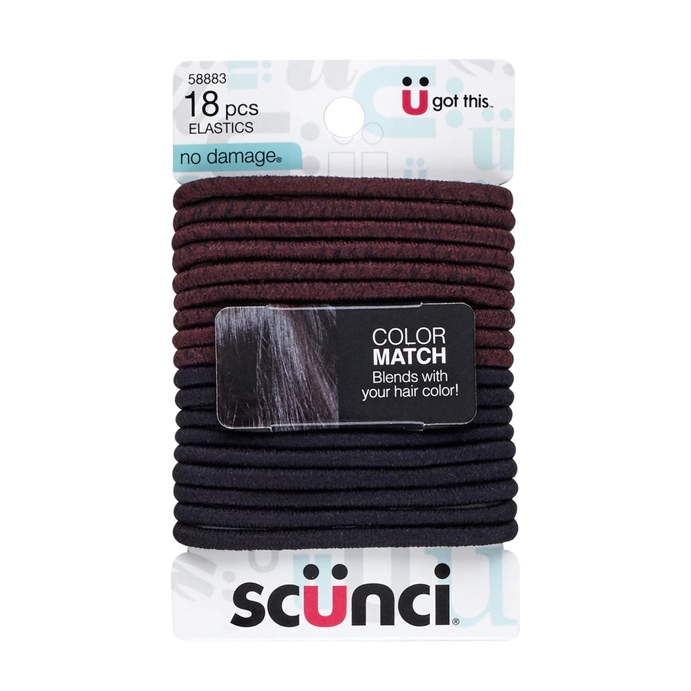 Scünci Hair Elastics 18 pcs Color Match